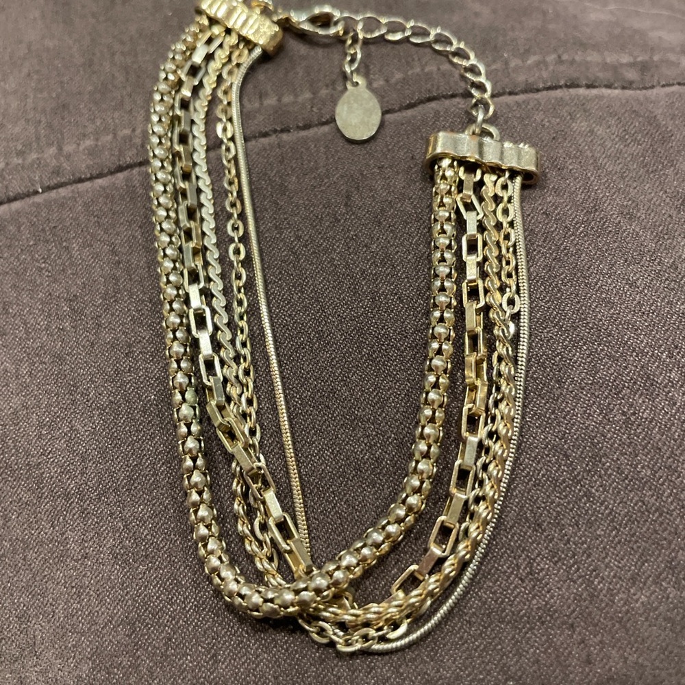 Elegant silver coloured Chain Bracelet